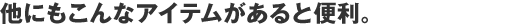 ���ɂ�����ȃA�C�e��������ƕ֗��B