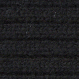Blended Geelong Lambswool Rib Scarf: Black