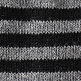 Ashinari Right-Angle Stripe Socks: Black