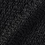 Belgian Linen V-neck Cardigan Sweater: Black
