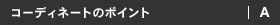 コーディネートのポイント｜A