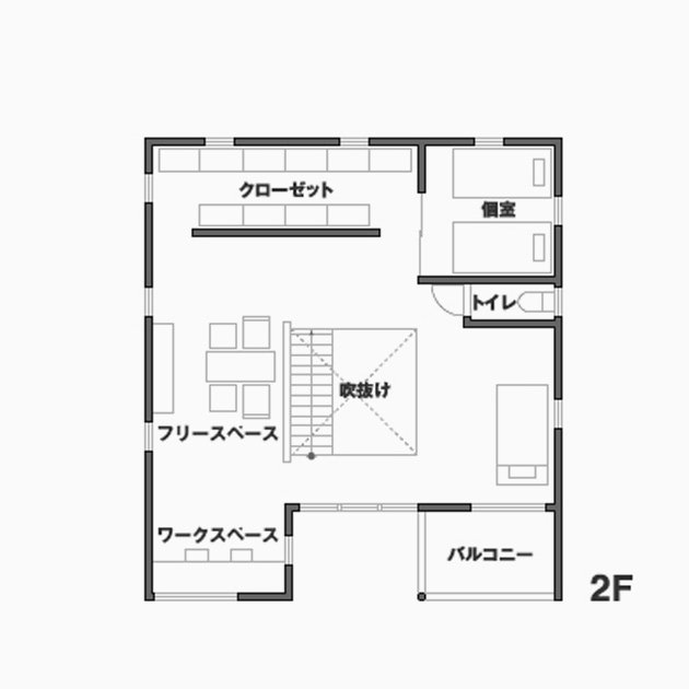 ご夫婦+お子さま2人+ご両親+お祖母さま+猫5匹 フロア2