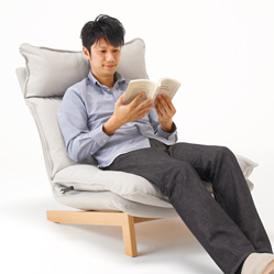 ハイバックリクライニングソファ ２シーター ポリエステル平織 ブラウン 幅１４８ 奥行１００ 高さ９３ｃｍ 通販 無印良品