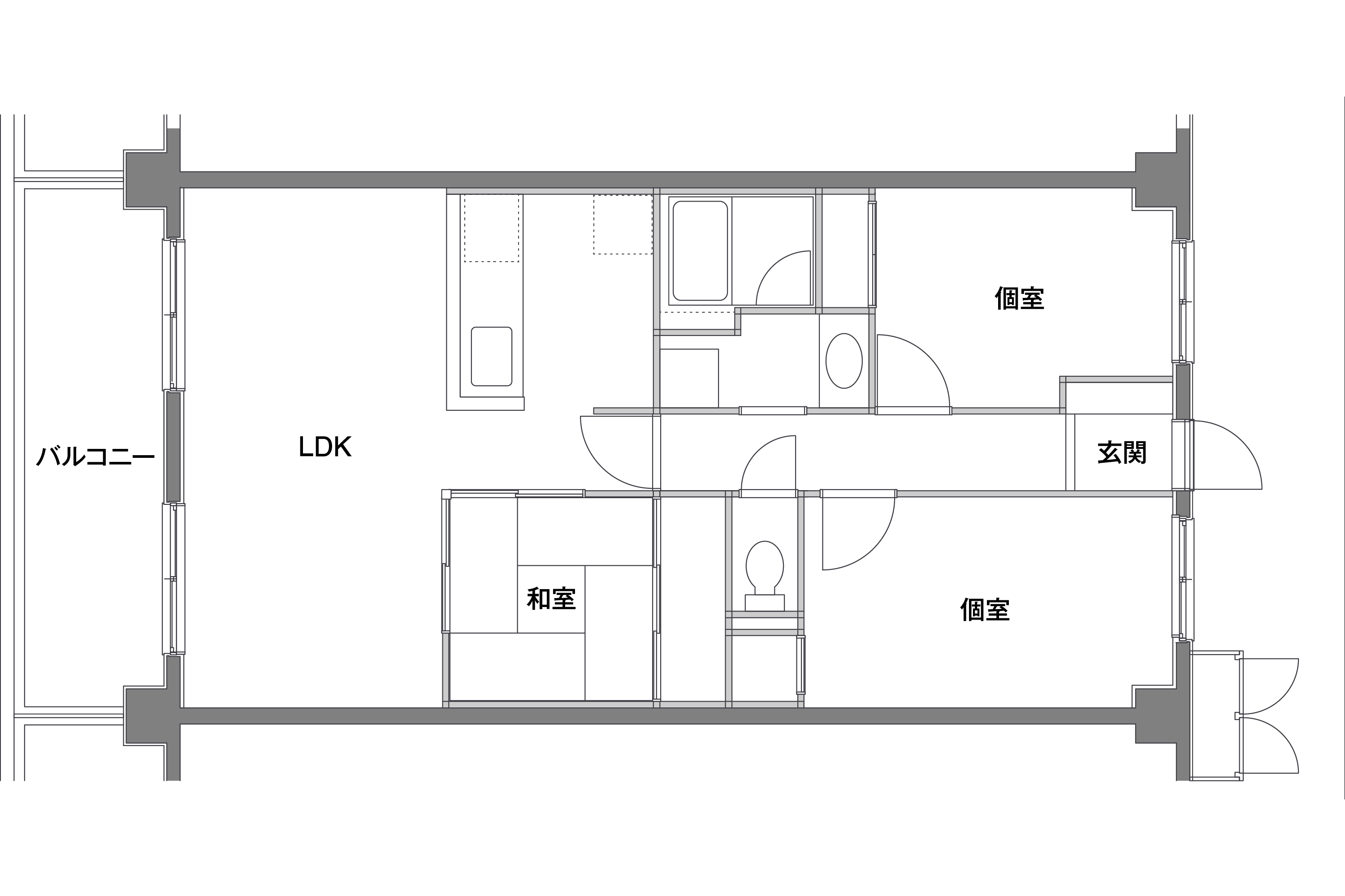 リノベーションプラン 66㎡ before