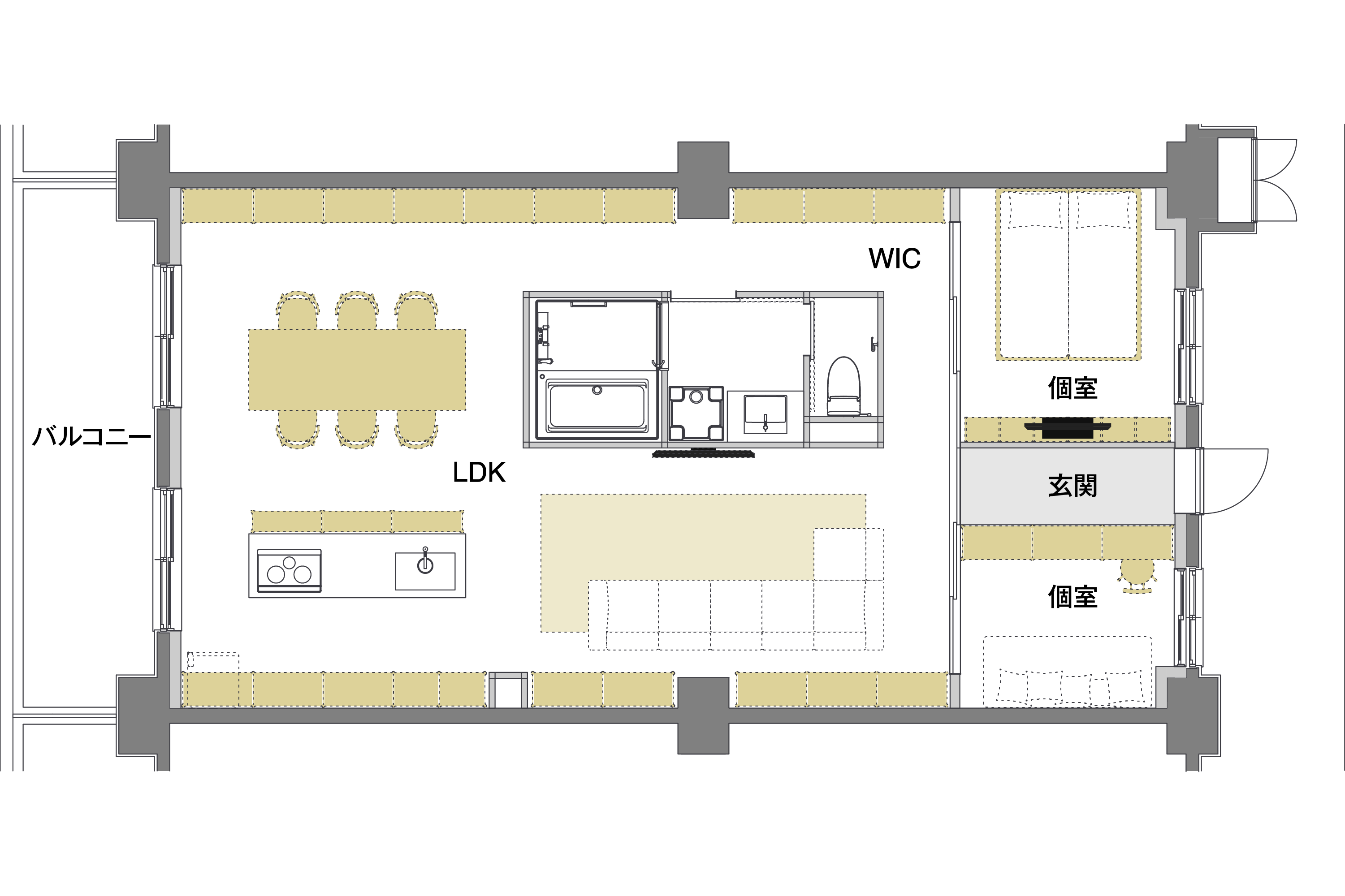 リノベーションプラン 76㎡ レイアウトA