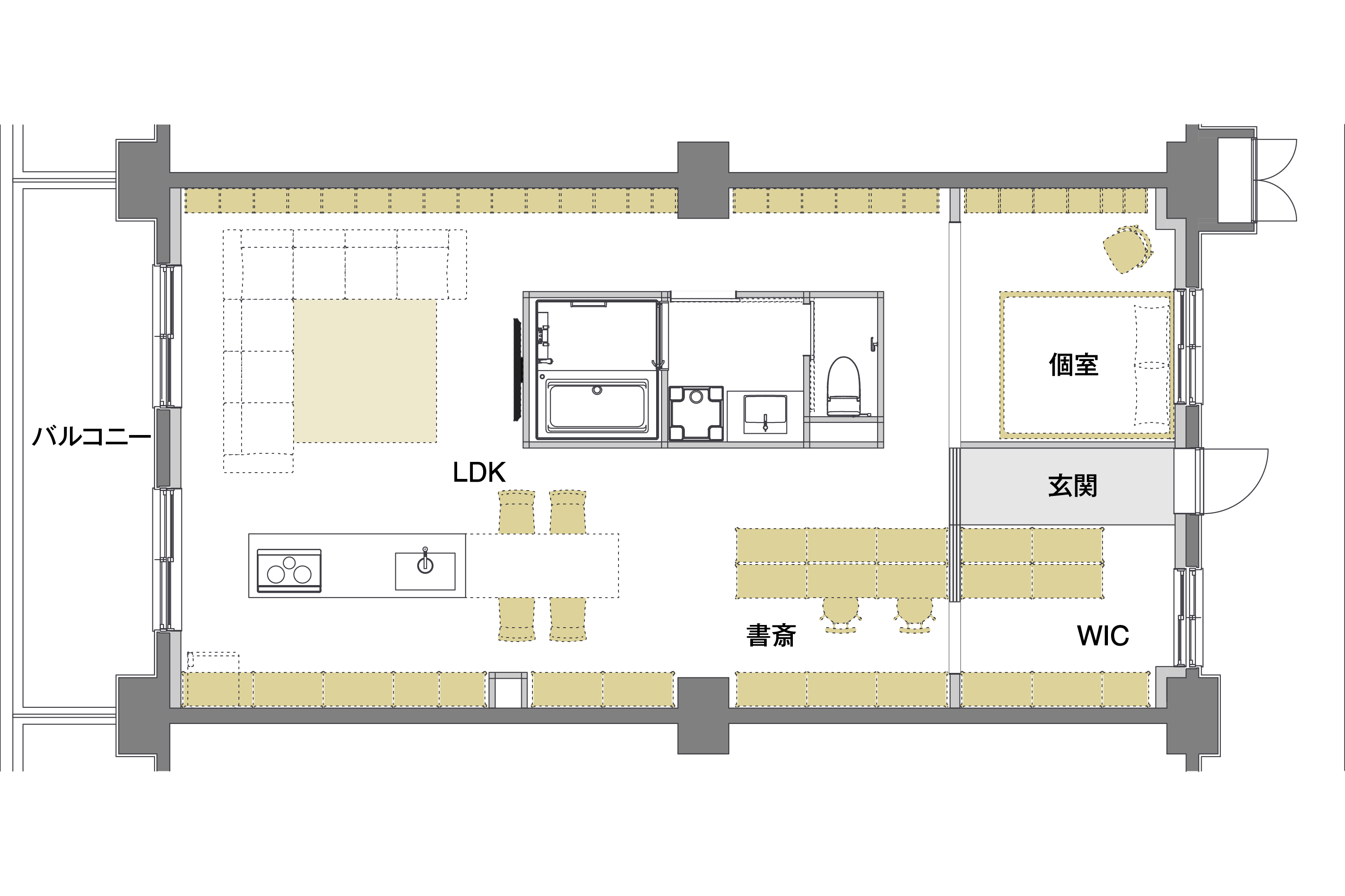 リノベーションプラン 76㎡ レイアウトB